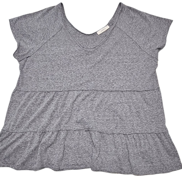 entro Tops - Entro Oversized Tiered Tunic Top